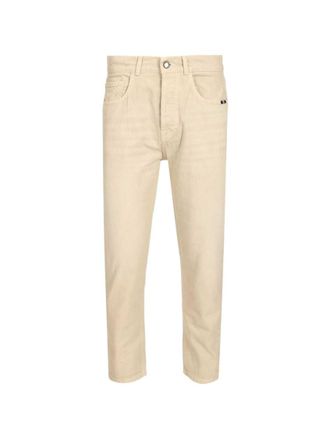 Amish Beige Solid Casual Pants
