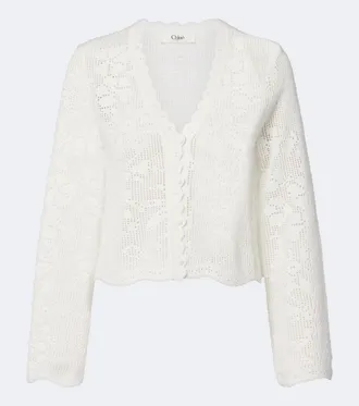 Chlo&eacute; Chlo&eacute; Cardigan in maglia di cotone
