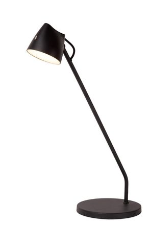 Lucide L&aacute;mpara de escritorio de metal con 1 led integrado, negro
