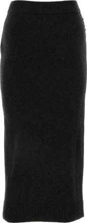 Balenciaga Grey T Virgin Wool Gonne Skirt