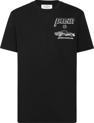 Philipp Plein Jersey T-Shirt Round Neck Ss Cars Racing