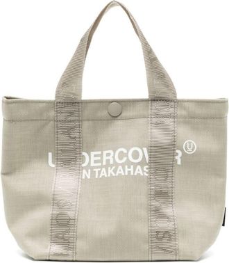 Undercover logo-print canvas tote bag - unisex - PVC/Nylon - One Size - Neutrals