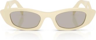 Prada Sunglasses Prb16 S 21 D5 J2 Milk White/Light Brown Women