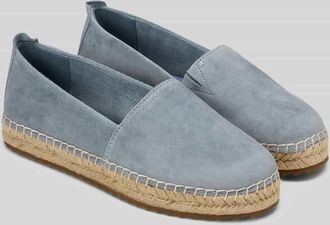 Marc O'Polo Espadrilles aus Veloursleder Modell GEM in Hellblau, Gr&ouml;&szlig;e 36