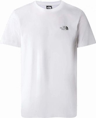 The North Face Mens The North Face Simple Dome White T-Shirt - White/White - Size: 40