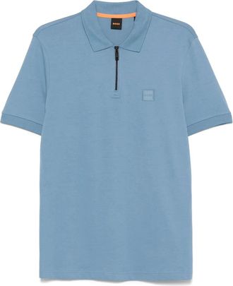 BOSS piqué polo shirt - men - Cotton/Elastane - S - Blue