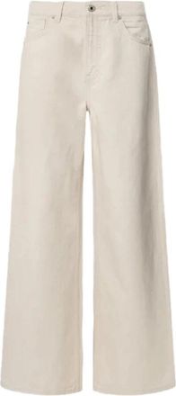 Pepe Jeans London Wide Jeans - Dames - Loose Fit Jeans - Wit - W26 - Katoen - Jeans