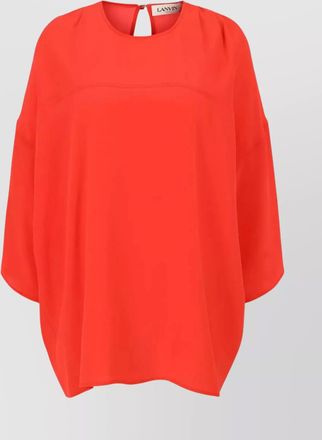 Lanvin relaxed fit round neck top