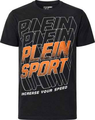 Plein Sport Round Neck T-Shirt PS Fluo