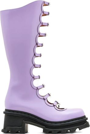 Marc Jacobs x Dr Stivali Martens con dettaglio cut-out The Kiki 160mm - Viola