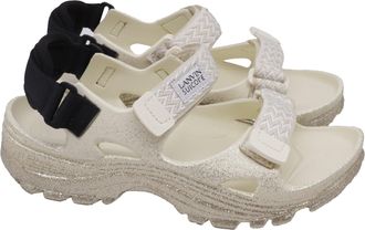 Lanvin Suicoke x Lanvin Wake Curb LNV Sandals in White Rubber
