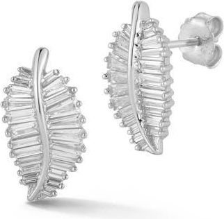 Glaze Jewelry Sterling Silver Leaf Stud Earrings at Nordstrom Rack