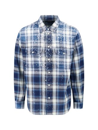 Dsquared2 Vintage Shirt With Rhinestones