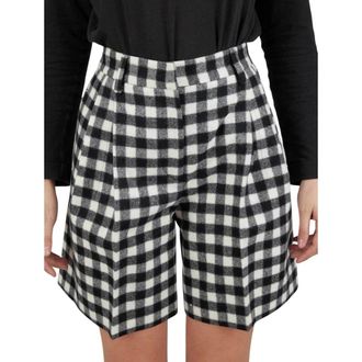 Kiton Regular Geometric Short Trousers - female - Kiton - Casual Shorts - Black - S - Shorts