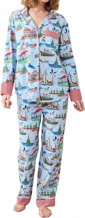 Printfresh Long Pajama Set In Sugarplum Ferry