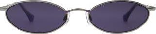 Florence By Mills 54mm Oval Sunglasses in Silver/Pur at Nordstrom Rack