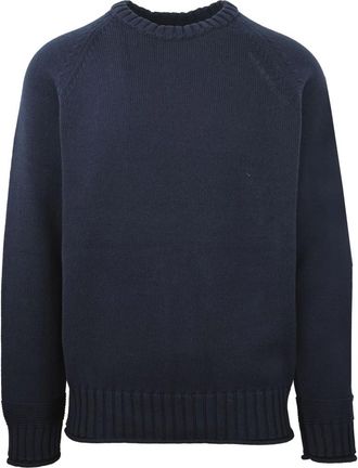 Carlo Colucci Carlos Classic Crewneck - - Knitwear - Uomo - Blu - S