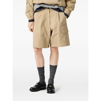 Miu Miu Logo-detail Tailored Shorts