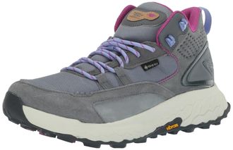 New Balance Womens Fresh Foam X Hierro V1 Mid-Cut Trail Running Shoe, Steel/Castlerock/Magenta, 6 UK