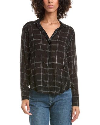 Bella Dahl Hidden Placket Button Down Shirt