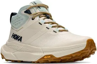 Hoka One One Transport Chukka GORE-Tex Waterproof Trail Shoe in Alabaster/glimmering Blue at Nordstrom, Size 7.5