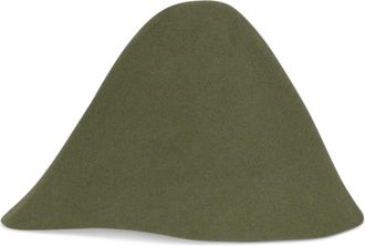 Cortana Aura- asymmetrische khaki sombrero - Dames - Hoeden - Groen - ONE Size - Wol - Accessoires