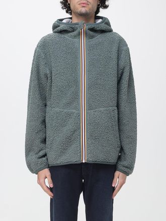 K-Way Casual Zip-Up Hooded Sweatshirt Crafted from Soft Sherpa Fleece