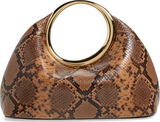 Jacquemus Le Petite Calino Leather Top Handle Bag in Light Brown at Nordstrom