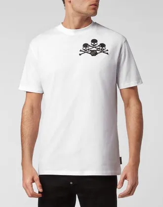 Philipp Plein T-Shirt Round Neck Skull Men in White at Nordstrom, Size Xxx-Large