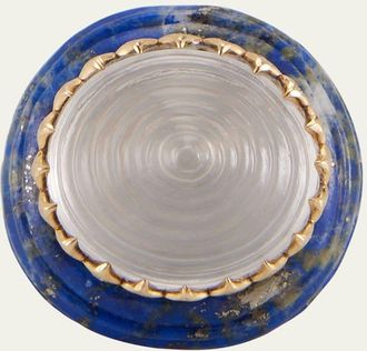 Silvia Furmanovich Silk Road Ring with Diamond, Crystal and Lapis Lazuli