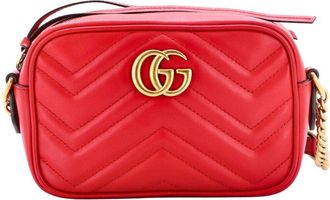 Gucci Gg Marmont Shoulder Bag Matelass&eacute; Mini (Authentic Pre-Loved)