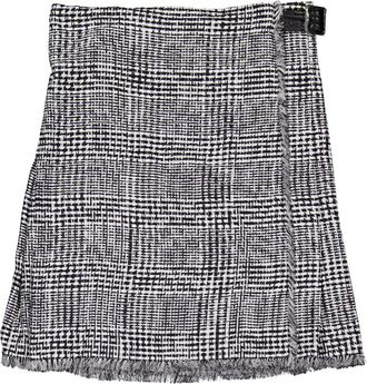 Burberry Embroidered Houndstooth Skirt, Brand Size 6 ( US Size 4 )