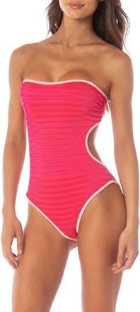 Maaji Cirsium One-Piece Swimsuit in Red at Nordstrom Rack, Size Medium