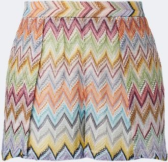 Missoni Zigzag lam&eacute; shorts
