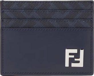 Fendi Wallets & Cardholders, male, Blue, Size: ONE SIZE Vertical Card C