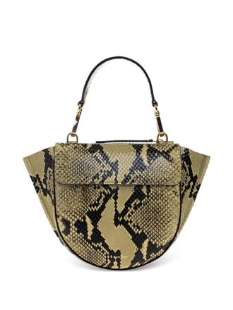 Wandler Mia snakeskin tote bag - Green