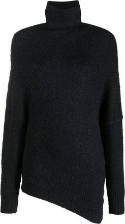 Proenza Schouler Boucle Twisted Trui - Dames - Coltruien - Zwart - M - Wol - Truien & Vesten