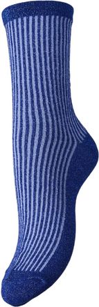 Pieces Pcsebby Glitter Long Stripe Sock Noos Bc, Bluing, One Size