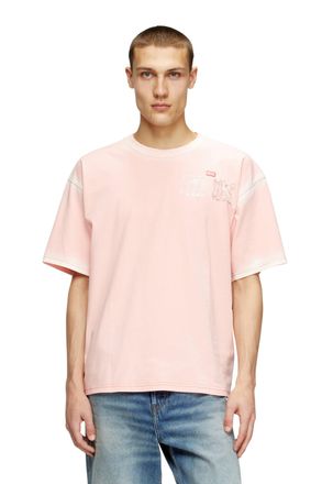 Diesel T-shirt with sword print - T-Shirts - Man - Pink