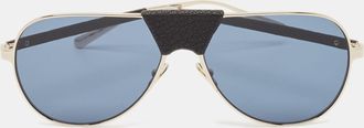 Ferragamo Blue/black Sf220Sl Aviator Sunglasses