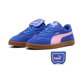 Puma Sneaker PUMA CLUB AZURA SD, Damen, Gr. 37,5, royal sapphire, pink shimmer, Leder, unifarben, Schuhe Sneaker, f&uuml;r sportlichen Look im Alltag, mit Leder