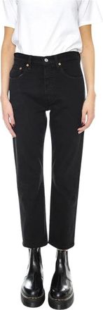 Levi's 501 Original Cropped Jeans - Dames - Cropped Jeans - Zwart - W26 L26 - Katoen - Jeans