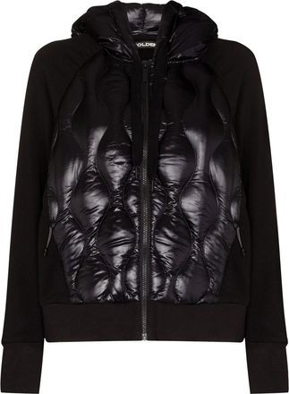 Holden quilted zip-up hoodie - women - Nylon/Nylon/Polyester/Spandex/Elastane - M - Black