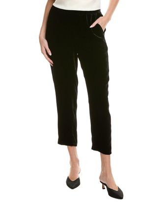 Eileen Fisher Eileen Fisher Petite Velvet Tapered Silk-Blend Pant