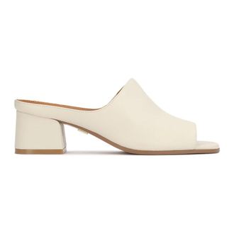 Kazar Leren Muiltjes met Hak - Dames - Muiltjes - Beige - 36 EU - Leer - Schoenen