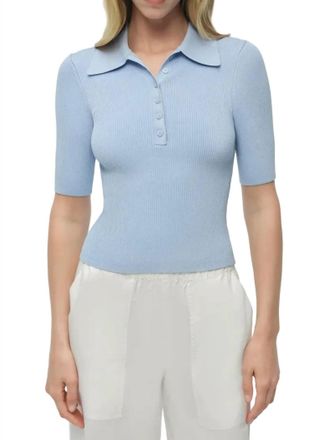 SIMKHAI Secily Polo Top In Tidepool