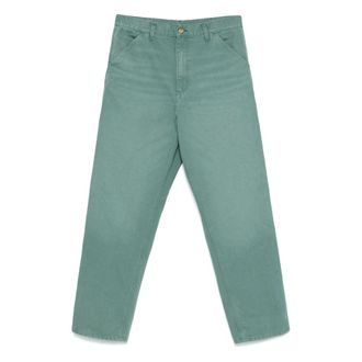 Carhartt Work in Progress Hombre, Vaqueros, Verde, Talla: W32 L32