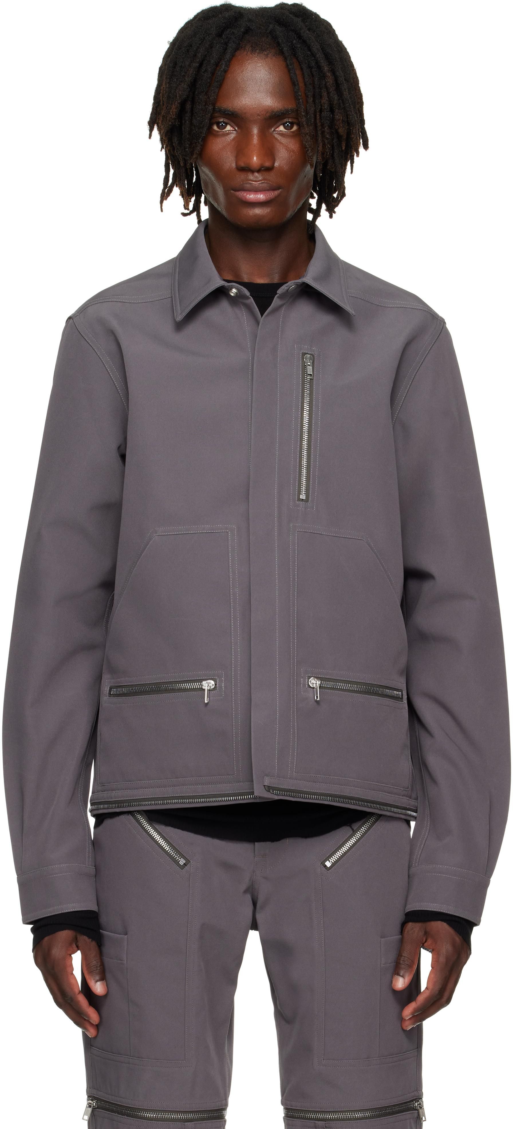 ジャケット・アウター Rick Owens 21SS SHORT ZIPPED CAPE 38 Zipped pockets leather bomber jacket | Rick Owens | | Simons
