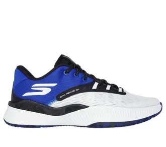 Skechers Mens Skx Nexus Basketball Shoe In White/blue