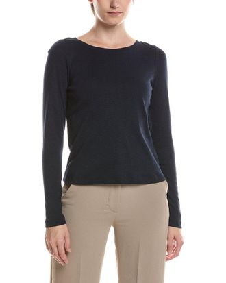 Nic+Zoe Nic & Zoe Solid Cape Rib Modern Boat T-Shirt